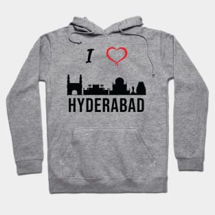 I love Hyderabad Skyline Telugu Telangana Culture Hoodie